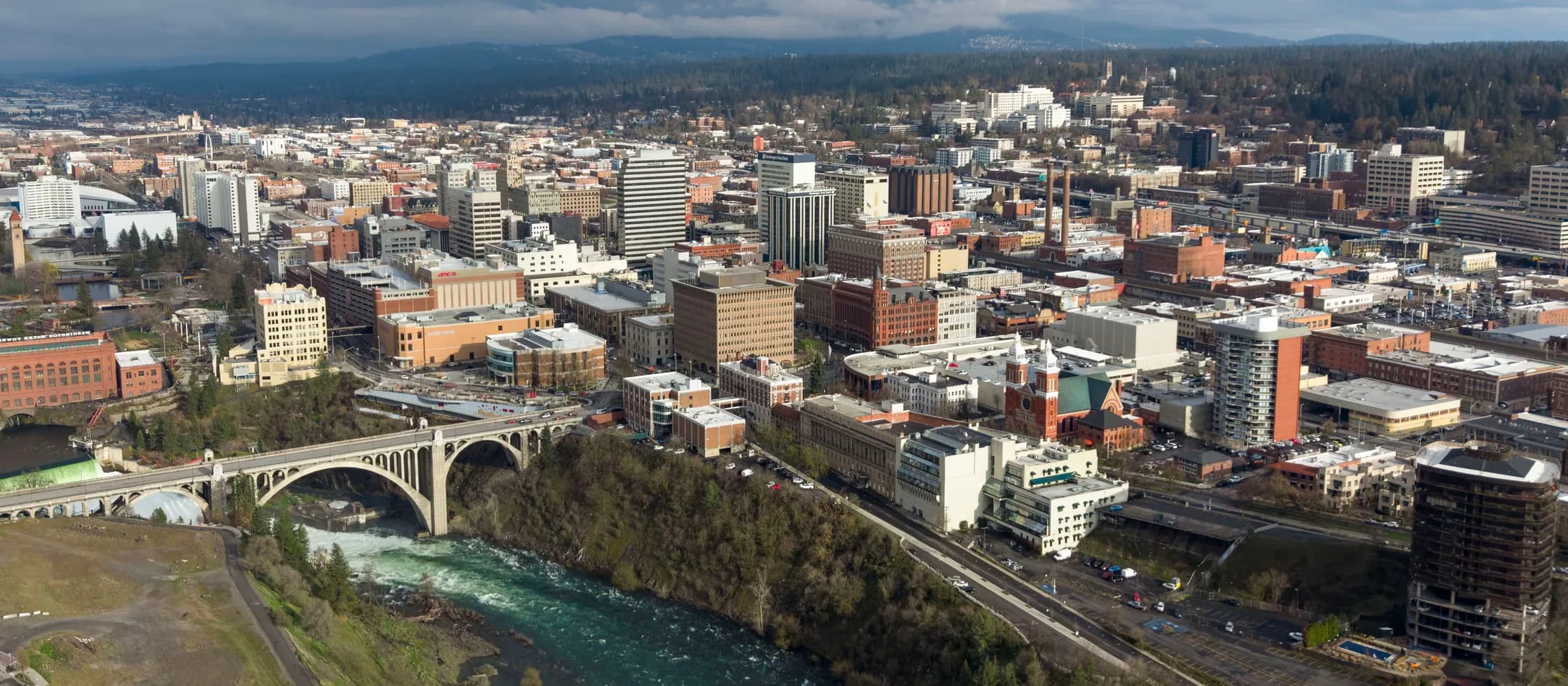 Photograph of Spokane, Washington, United States: Spokane, Washington skyline (cropped)